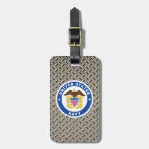 U.S. Navy   Officer Crest Luggage Tag