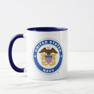 U.S. Navy   Officer Crest Mug
