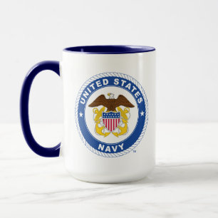 U.S. Navy   Officer Crest Mug