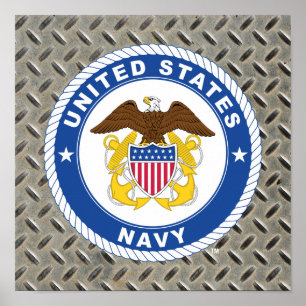 U.S. Navy   Officer Crest Poster
