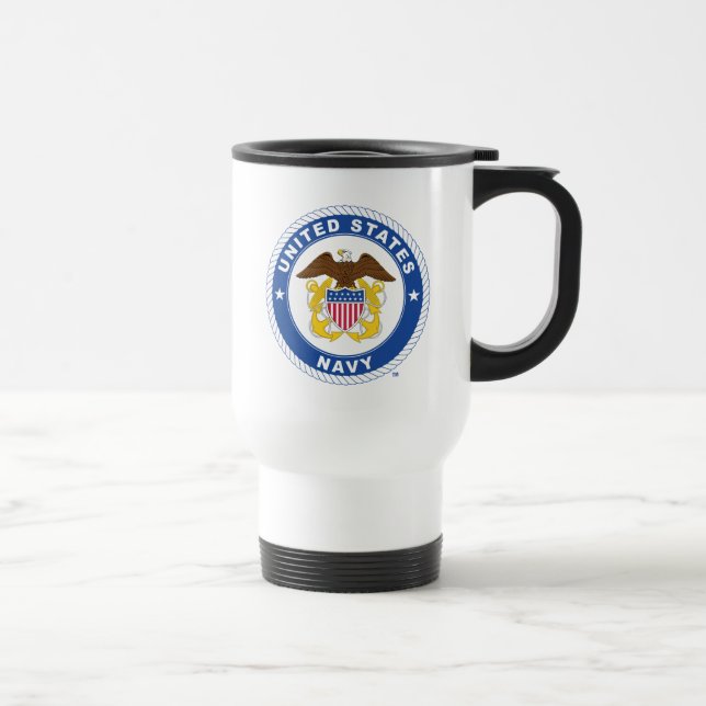 U.S. Navy | Officer Crest Travel Mug (Right)