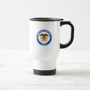 U.S. Navy   Officer Crest Travel Mug