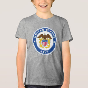 U.S. Navy   Officer Crest Tri-Blend Shirt