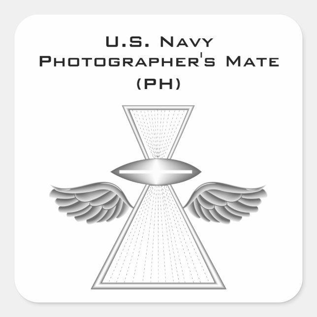 U.S. Navy Photographer's Mate (PH)-2 Sticker  (Front)