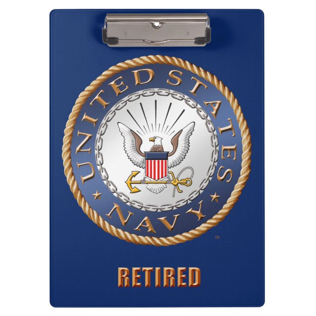 U.S. Navy Retired Clipboard (Front)