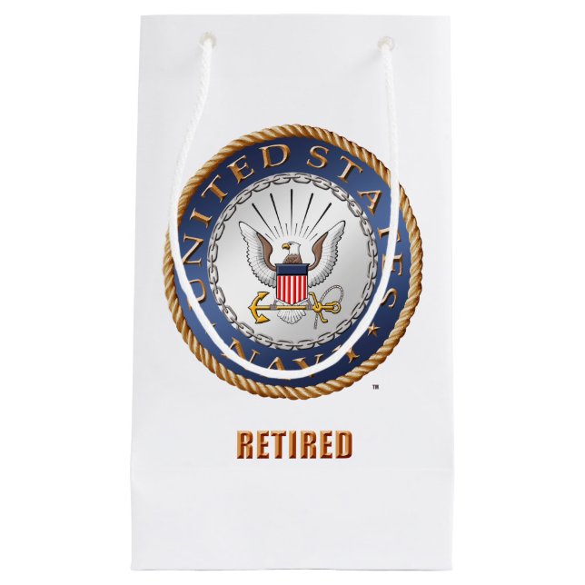 U.S. Navy Retired Gift Bag (Front)