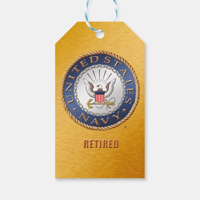 U.S. Navy Retired Gift Tag (Back)