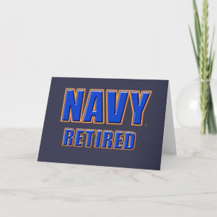 U.S. Navy Retired Greeting Card