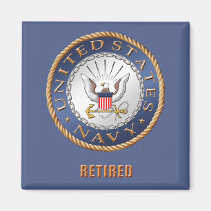 U.S. Navy Retired Magnet