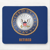 U.S. Navy Retired Mousepad