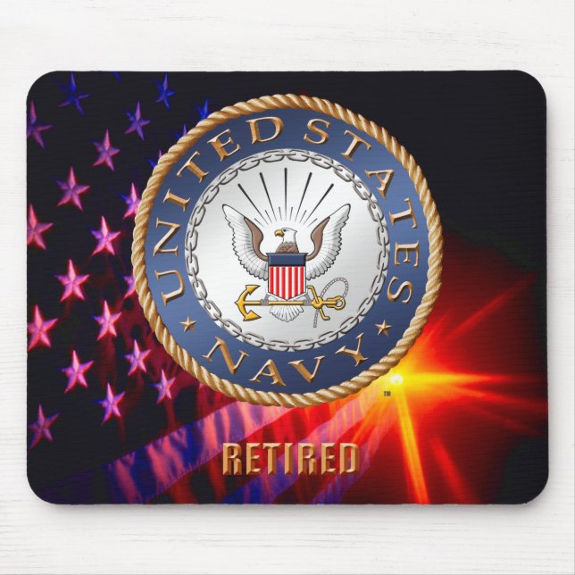 U.S. Navy Retired Mousepad (Front)