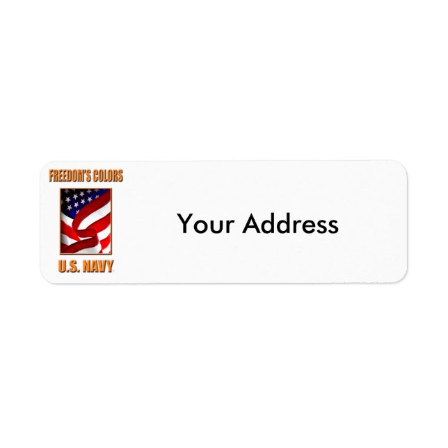 U.S. Navy Return Address Labels (Front)