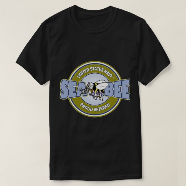U.S. Navy Sea Bee Veteran   T-Shirt (Design Front)