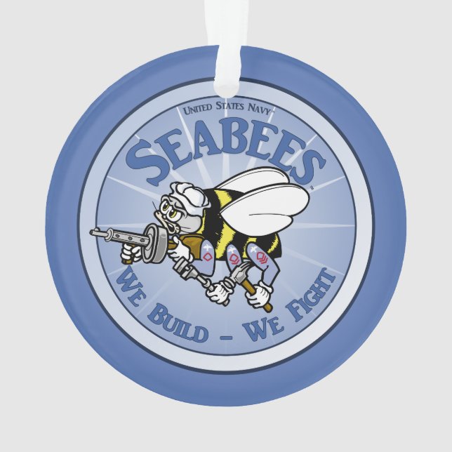 U.S. Navy Seabee Ornament (Back)