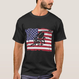 U.S. Navy Seabees American Flag Seabee Logo T-Shirt