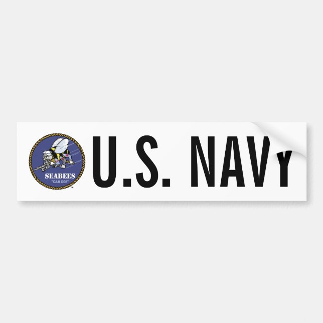 U.S. Navy | Seabees Bumper Sticker (Front)