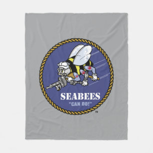 U.S. Navy   Seabees Fleece Blanket