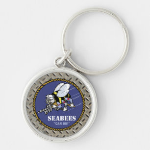 U.S. Navy   Seabees Key Ring