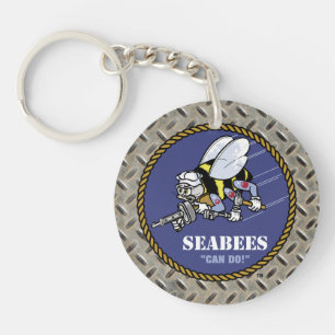 U.S. Navy   Seabees Key Ring