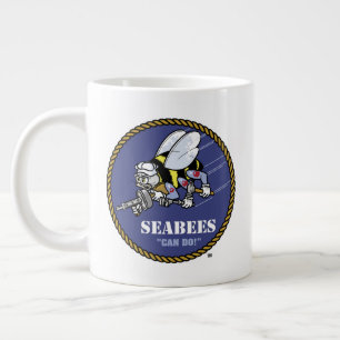 U.S. Navy   Seabees Large Coffee Mug