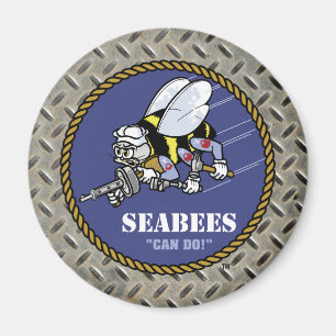 U.S. Navy   Seabees Magnet