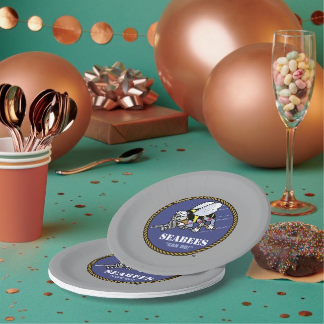 U.S. Navy | Seabees Paper Plate (Multi)
