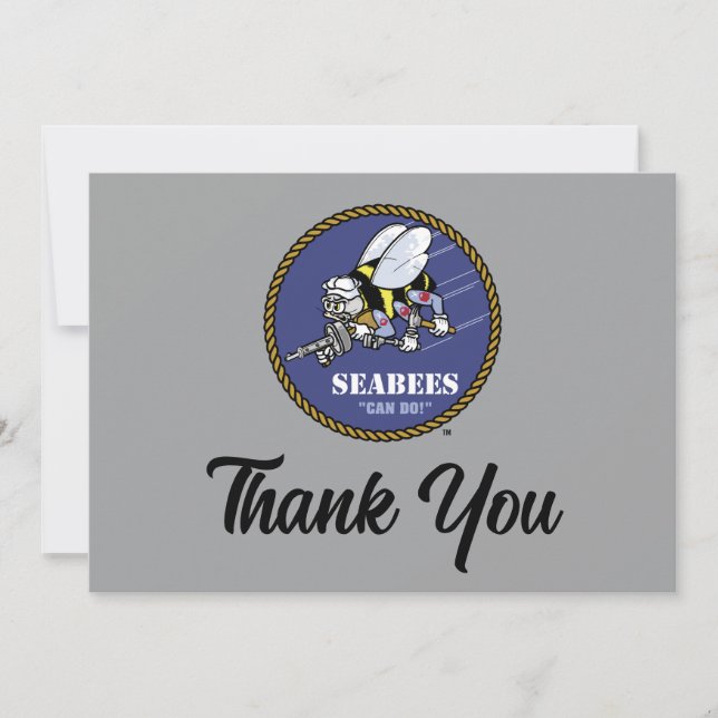 U.S. Navy | Seabees Thank You Card (Front)