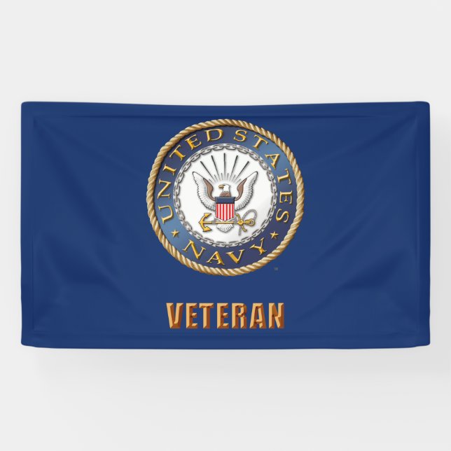 U.S. Navy Veteran Banner (Horizontal)