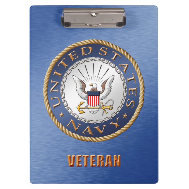 U.S. Navy Veteran Clipboard (Front)