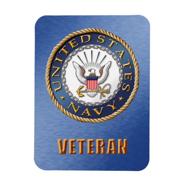 U.S. Navy Veteran Flexible Photo Magnet (Vertical)