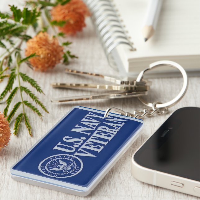 U.S. Navy Veteran Keychain (Front Right)