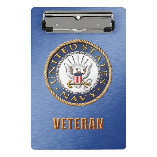 U.S. Navy Veteran Mini Clipboard (Front)