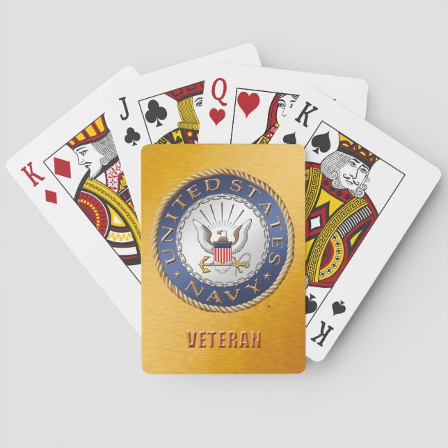 U.S. Navy Veteran Playing Cards (Back)