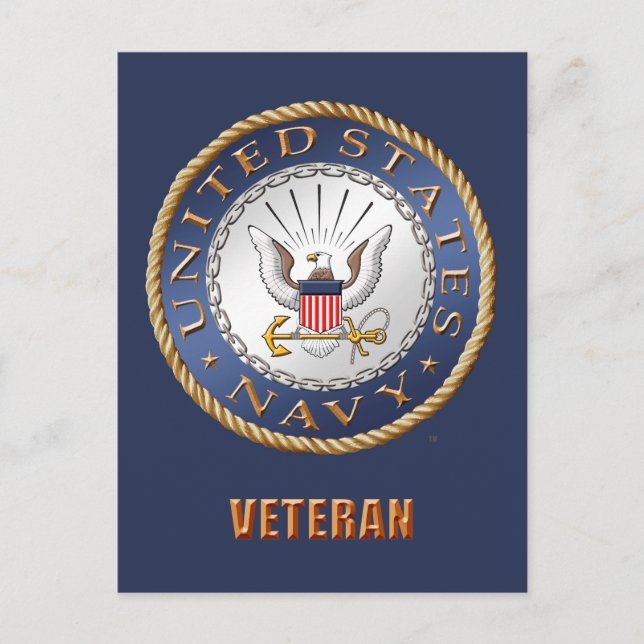 U.S. Navy Veteran Postcard (Front)