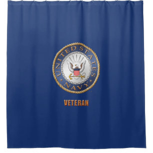 U.S. Navy Veteran Shower Curtain