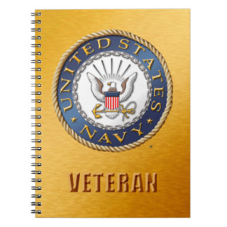 U.S. Navy Veteran Spiral Photo Notebook