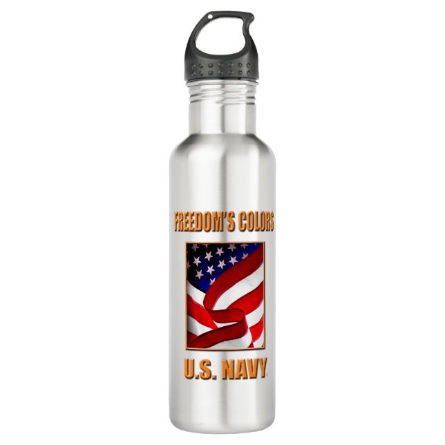 U.S. Navy Water Bottle (24 oz) (Front)