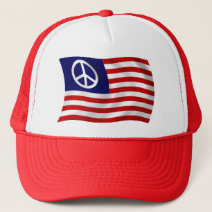 U.S. Peace Sign Flag Hat