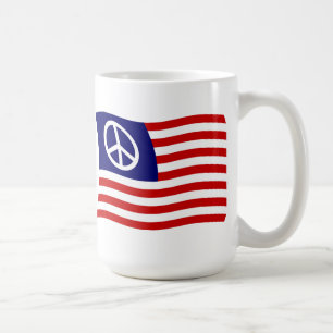 U.S. Peace Sign Flag Mug