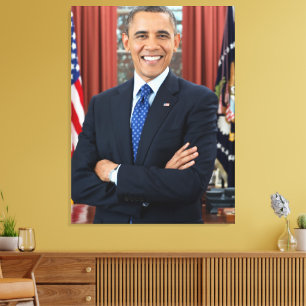 U.S. President Barack Obama Canvas Print