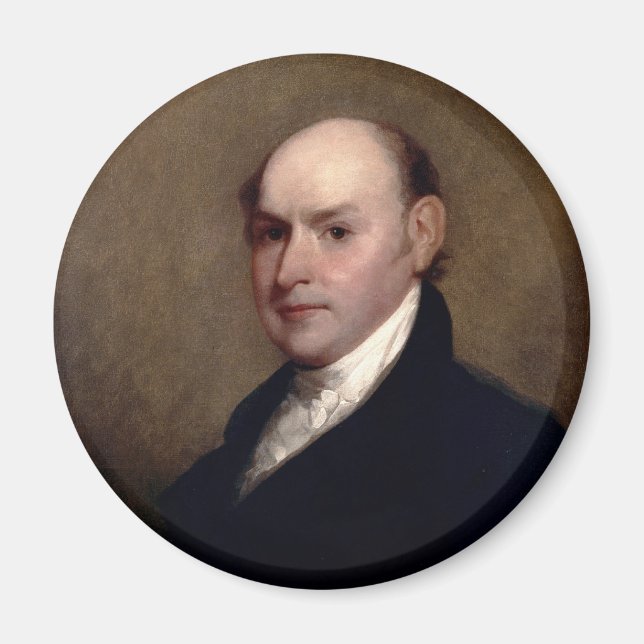 U.S. President John Quincy Adams by Gilbert Stuart Magnet (Front)