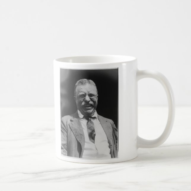 U.S. President Theodore Teddy Roosevelt Laughing Coffee Mug (Right)