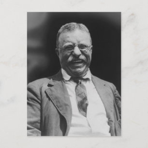 U.S. President Theodore Teddy Roosevelt Laughing Postcard