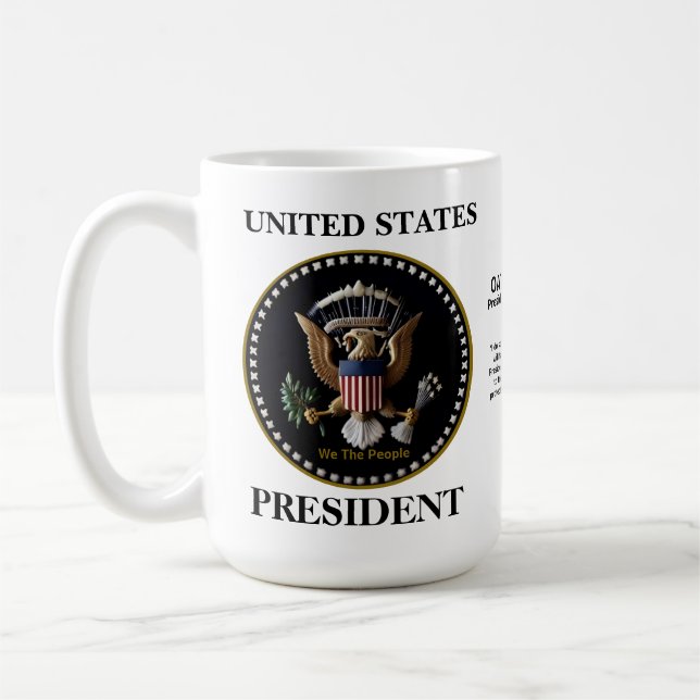 U.S. Presidential Mug (Left)