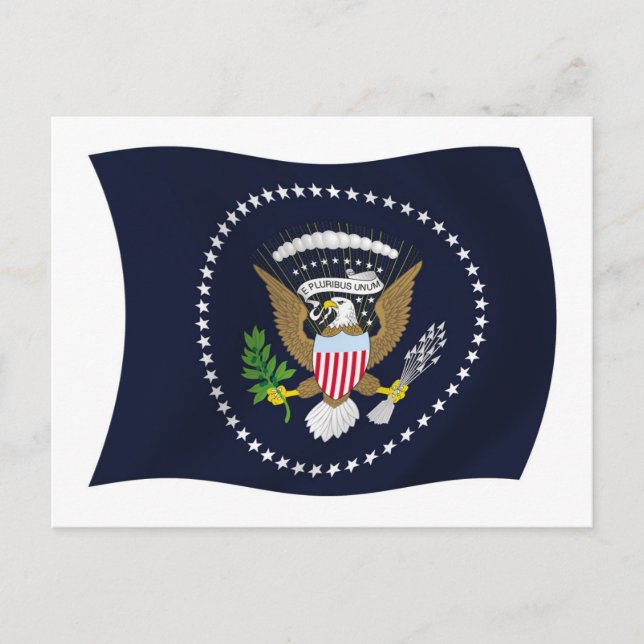 U.S. Presidential Seal Flag Postcard (Front)