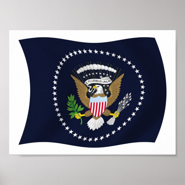U.S. Presidential Seal Flag Poster Print (Front)
