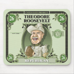 U.S. Presidents Mousepad: #26 Theodore Roosevelt Mouse Mat