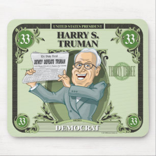U.S. Presidents Mousepad: #33 Harry S. Truman Mouse Mat