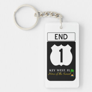 U.S. Route 1 Road Sign Key Ring