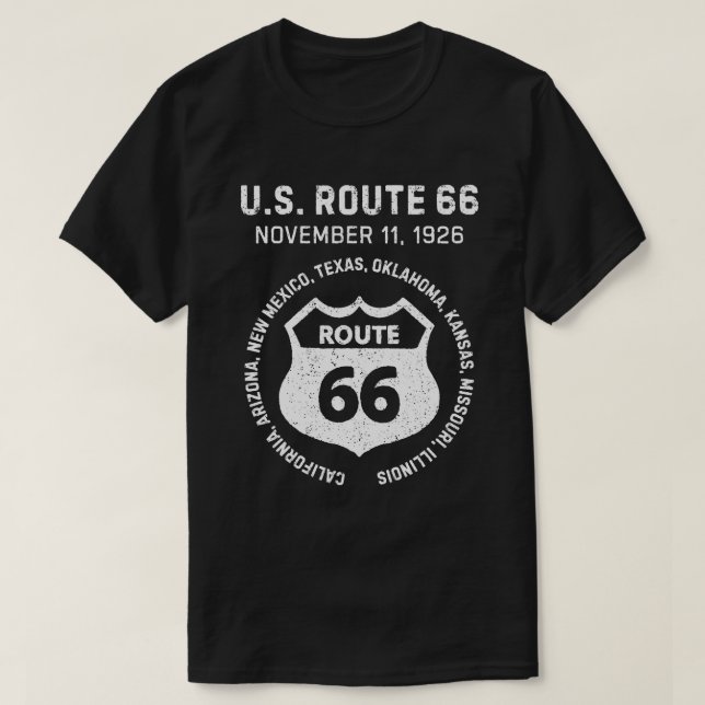 U.S. Route 66 T-Shirt (Design Front)